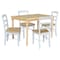 International Concepts 30 in. x 48 in. Solid Wood Dining Table with 4 Chairs K01-3048-C02-2-4 - alternate 1